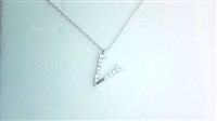 Halskette Bolzoni Dame Lettere e simboli in Weißgold Diamante 0.08 Ct C0602-V-OB - C0602-V-OB